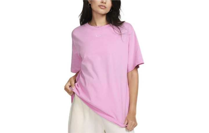 Nike Nike Drop Shoulder Sleeve T Shirt Women's Pink