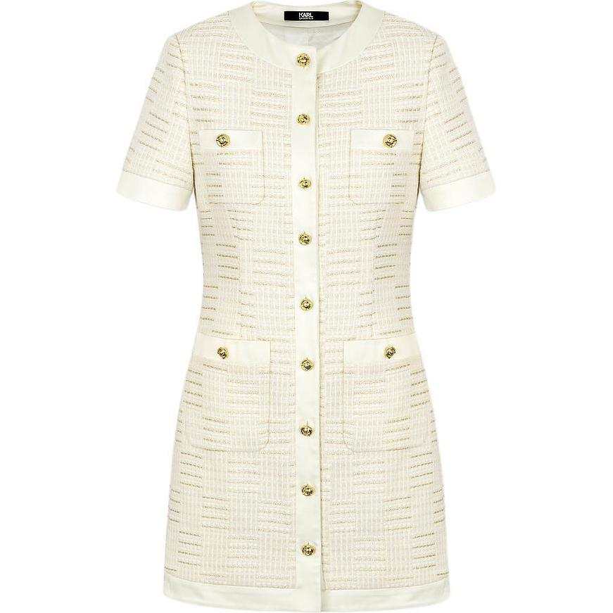 KARL LAGERFELD / Karl Lagerfeld Jeans Short Sleeved Dress Women's White