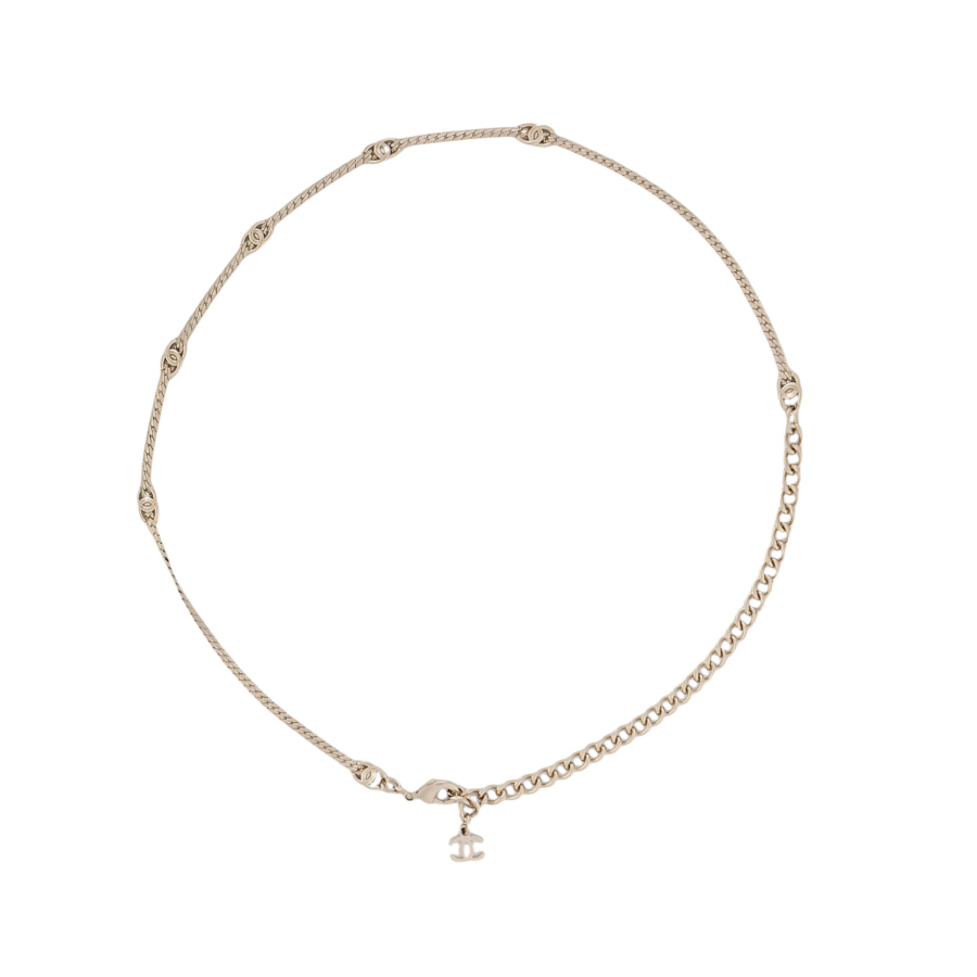 CHANEL Metal Necklaces Women's Gold