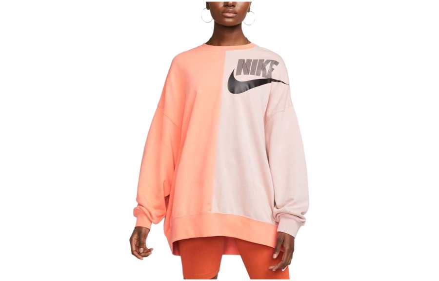 Nike Nike Sportswear Loose Fit French Terry Sweatshirt Women's Peach Pink