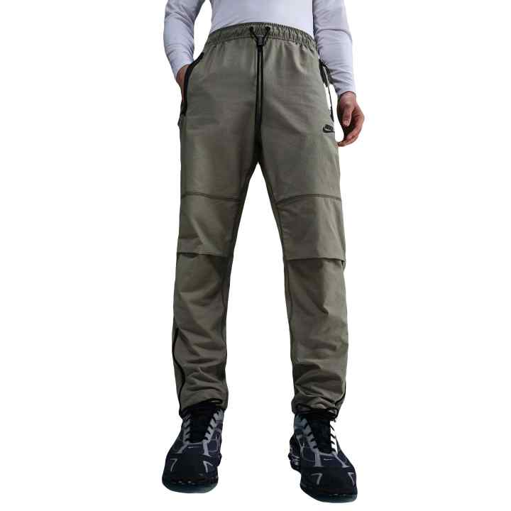 Nike Nike Woven Casual Pants Men's Army Green Moderate Straight Fit Pants