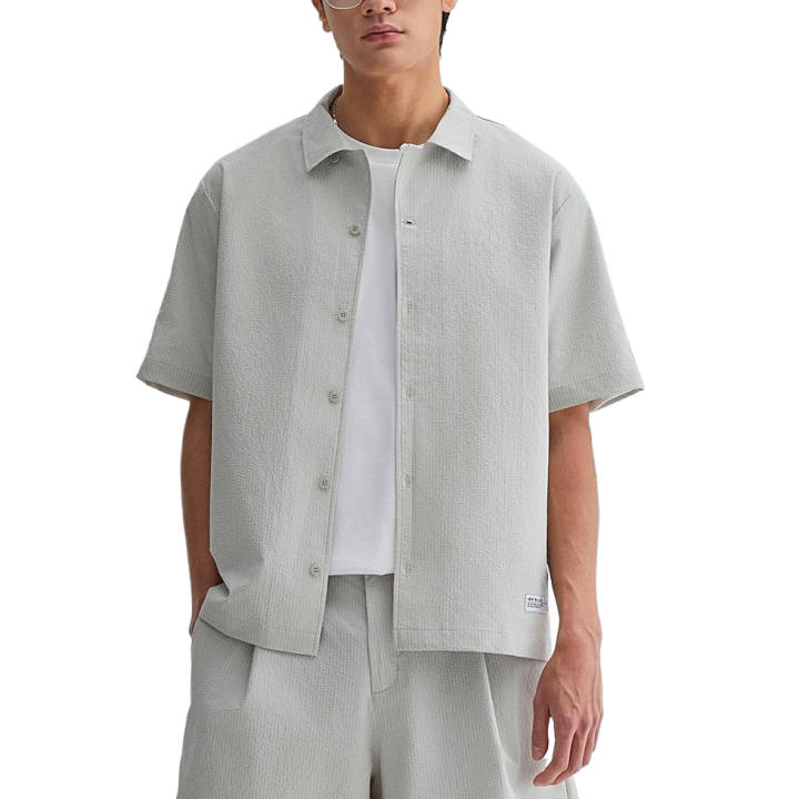 New Balance New Balance Shirts Men's Light Beige Lapel Moderate Shirt