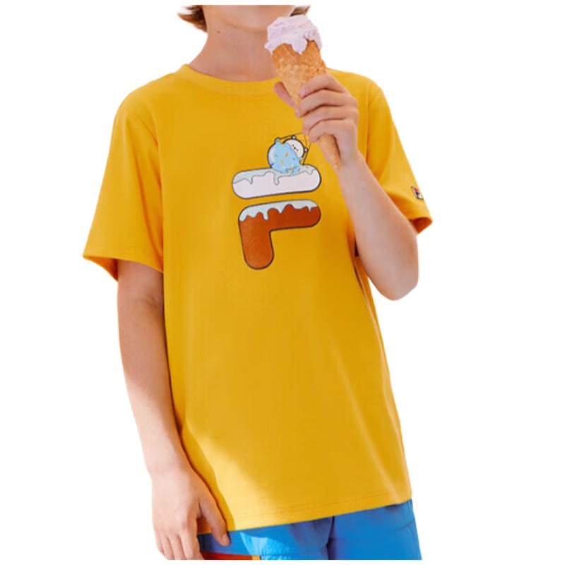 FILA KIDS T Shirts Crew Neck Moderate