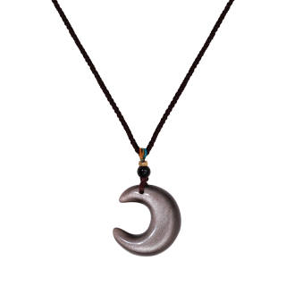 AWD Silver Sheen Obsidian Necklaces Unisex