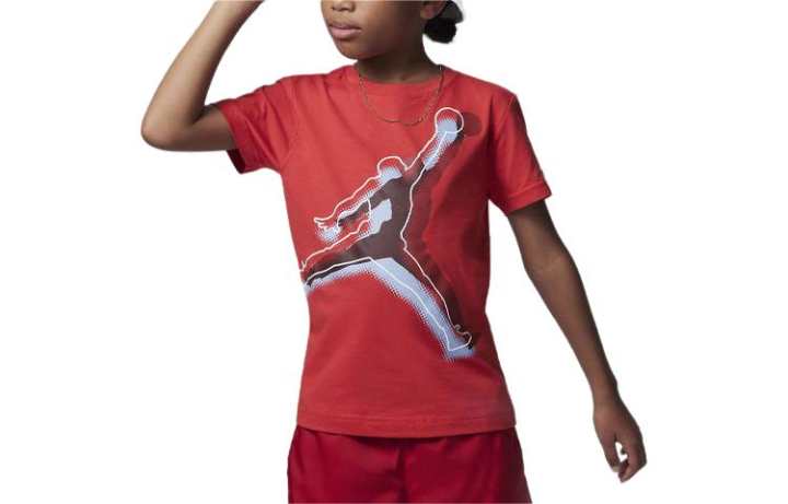 Jordan Jordan T Shirt Jumpman Haze Out Watermelon Red Kids'