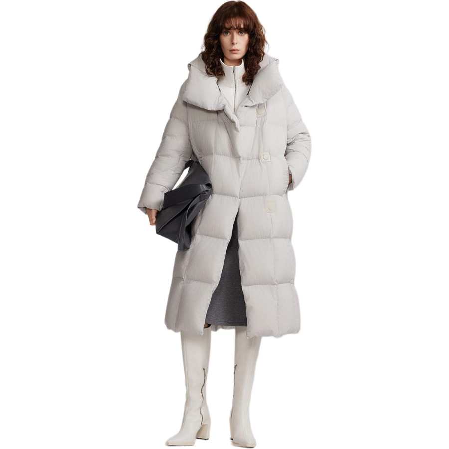 ELLE ELLE Down Jacket Women's Light Gray