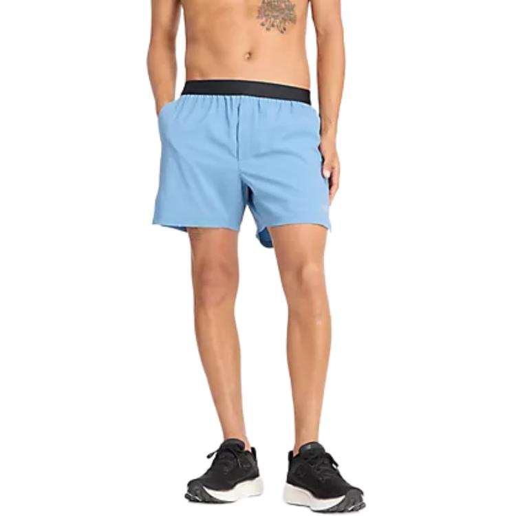 New Balance New Balance NB AC Lined Short 5' Casual Shorts Men's Pale Egret Blue
