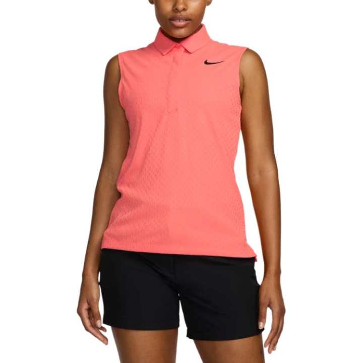 Nike Nike Dri FIT ADV Sleeveless Golf Polo Shirt Women's Peach