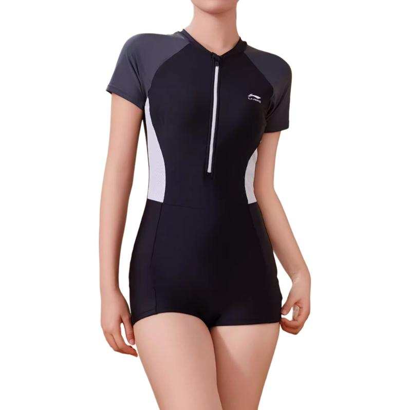 Li-Ning Li Ning One piece Swimsuit Women's Black White