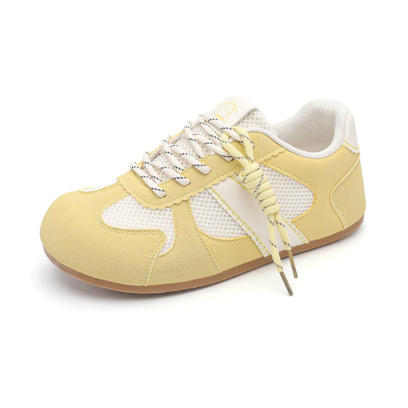 PAUL FRANK Abrasion Resistant Slip Resistant Breathable Coverage Lightweight Low top Casual Shoes Women's Beige Yellow