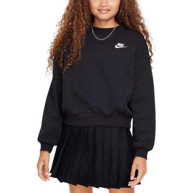 Nike Nike Sweatshirt Sportswear Club Black/White Kids'