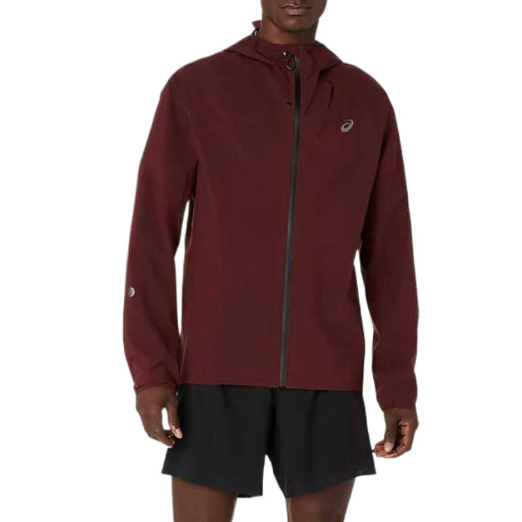 ASICS Metarun Jackets Men's Dark Red Hooded Moderate Other