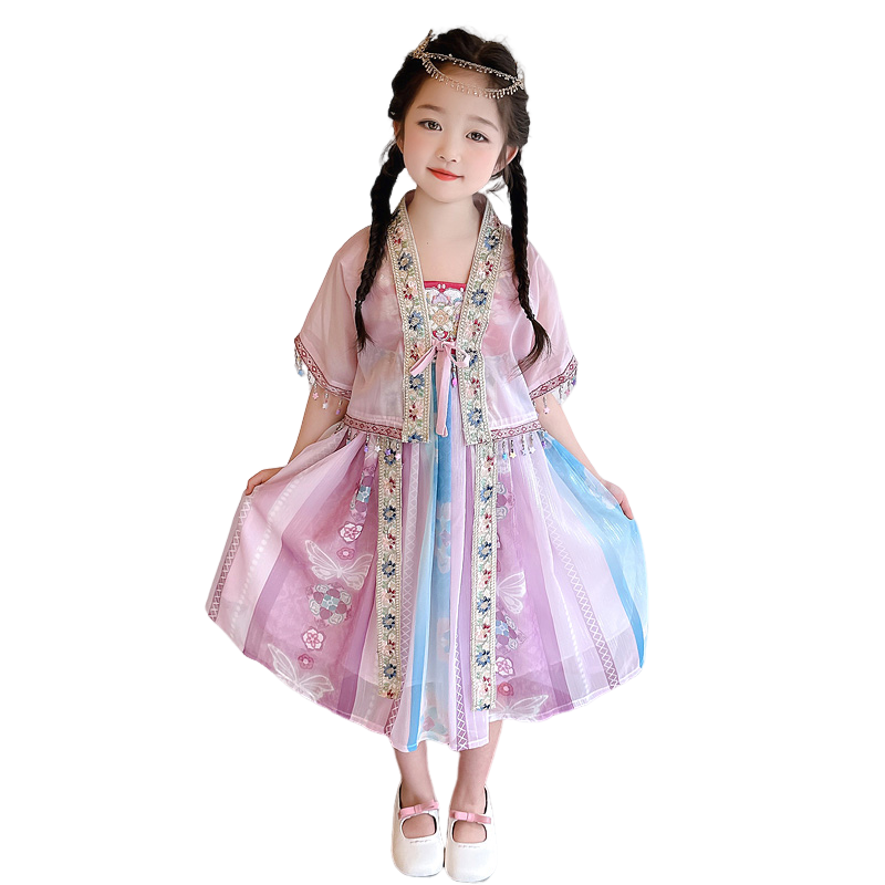 Lanza Hanfu 2 Piece Set Children Aged 3 7 Years Old