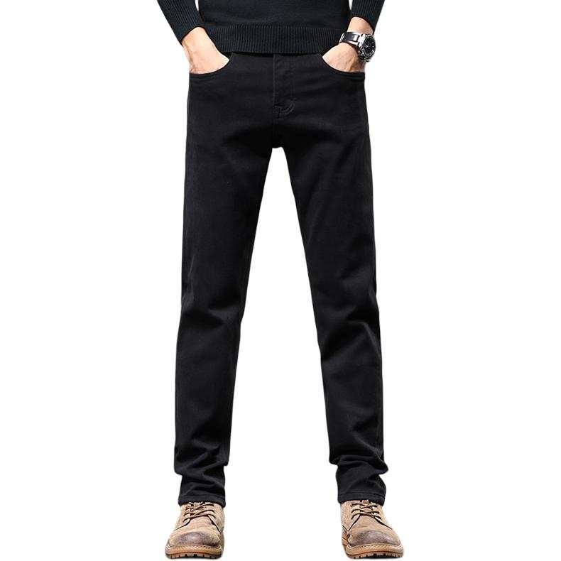 Jeep Jeans Men's Black Moderate Slim Fit Pants