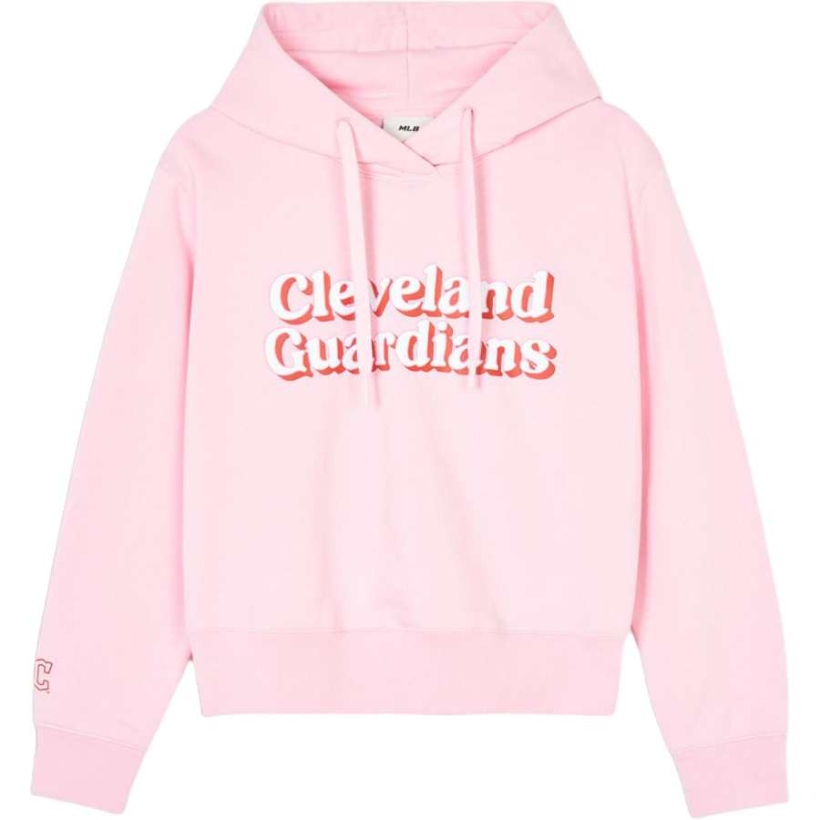 MLB MLB SS24 Cleveland Guardians Sweatshirt Women's Pink