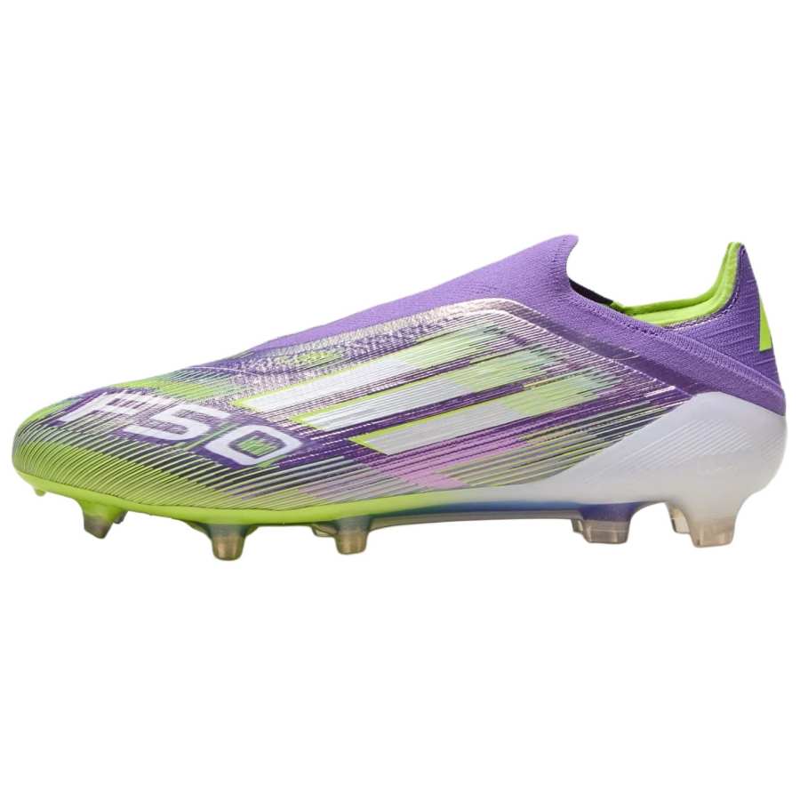Adidas Adidas F50 ELITE FG Firm Ground Natural Grass Abrasion Resistant Soccer Shoes Men's Purple Green