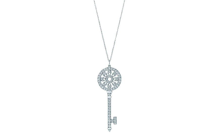 TIFFANY & CO. Keys Platinum Necklaces Women's