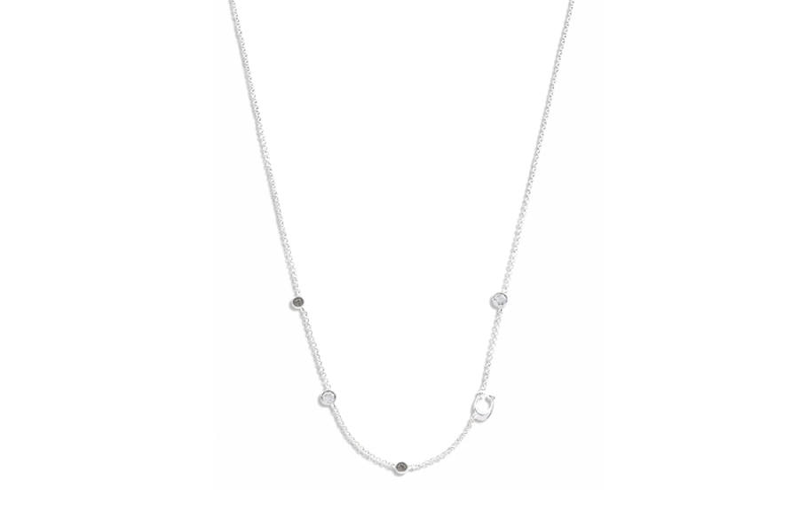 COACH COACH Glass, Brass Necklaces Women's Silver