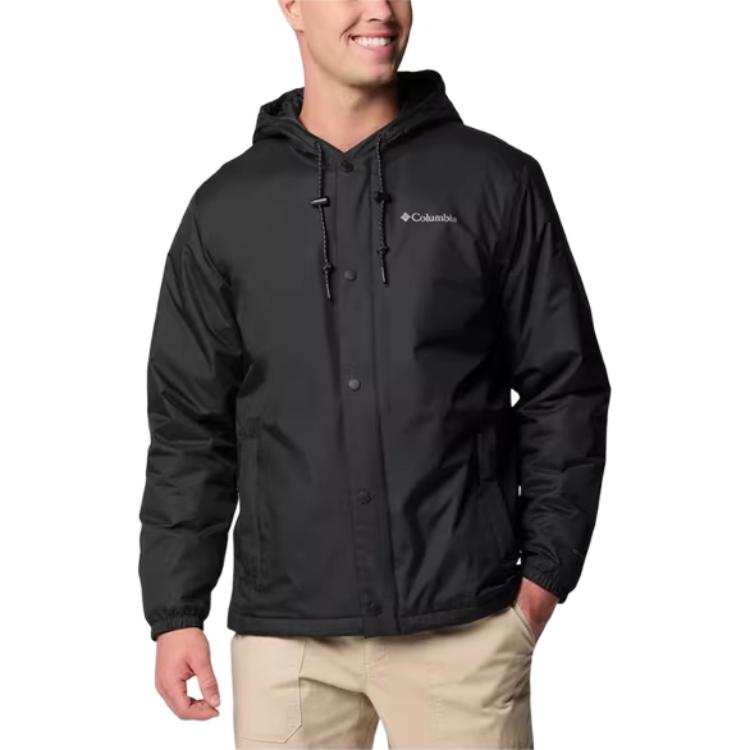 Columbia Hiking Waterproof, Windproof, Abrasion Resistant, Thermal Windbreaker Jacket Men's Black