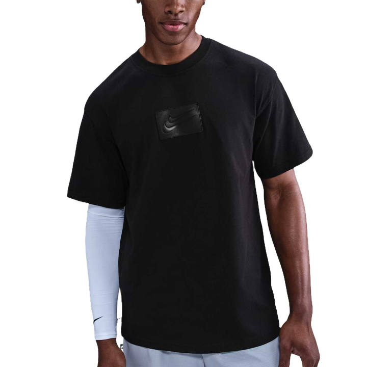 Nike Nike Max90 T Shirts Men's Black Crew Neck Moderate Straight Fit