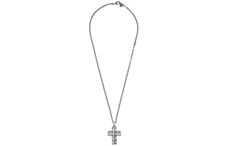 GUCCI 925 Sterling Silver Necklaces Unisex Silver