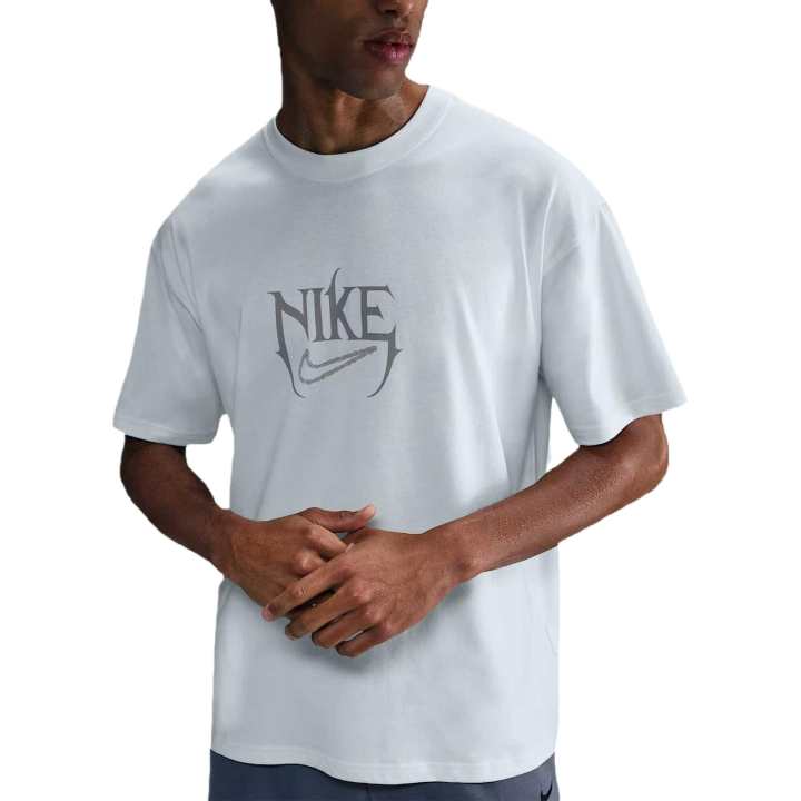 Nike Nike Max90 T Shirts Men's White Crew Neck Moderate Straight Fit