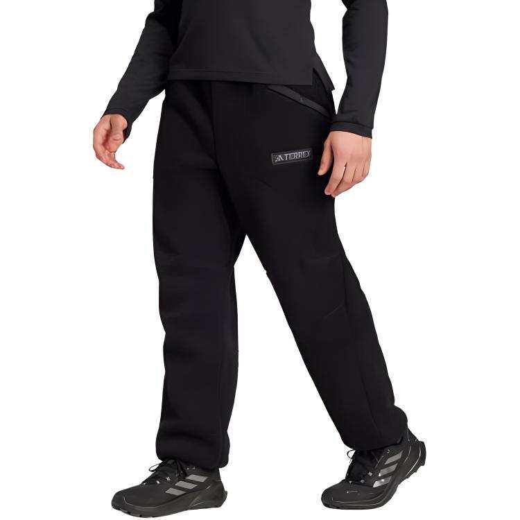 Adidas Adidas x TERREX High Pile Fleece Tracksuit Bottoms Casual Pants Men's Black