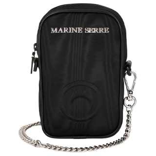 Marine Serre Nylon Cell Phone Pouch Unisex Black