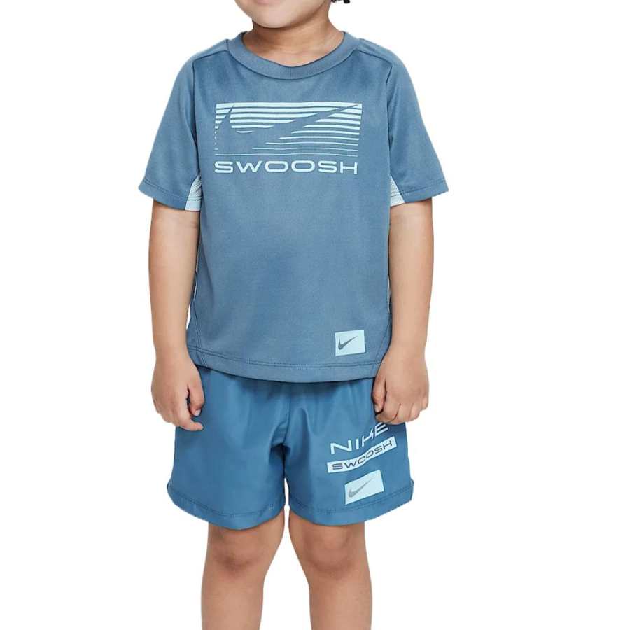 Nike Nike Casual Sportswear Dri FitSwoosh Smolder Blue Infant And Toddler