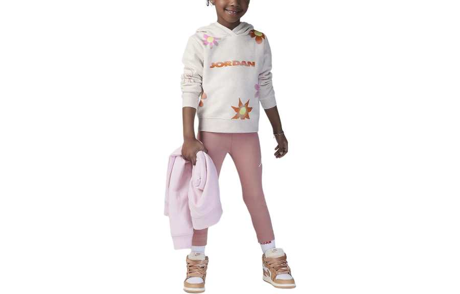 Jordan Jordan Casual Sportswear Kids' Apparel Flowers Toddler Pullover Hoodie Set Kids'