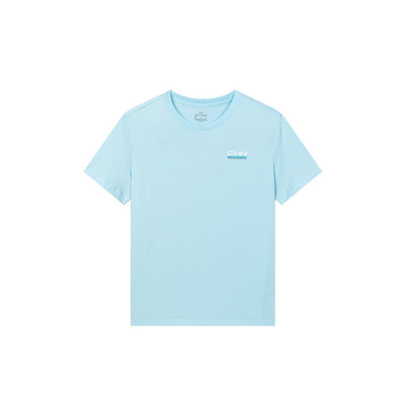 361° T Shirts Men's Cool Blue Crew Neck Moderate Straight Fit