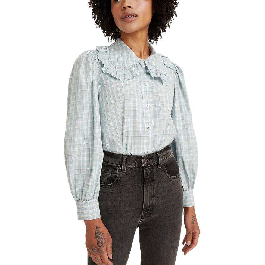Levis Levis Shirts Women's Green Peter Pan Collar Moderate Other