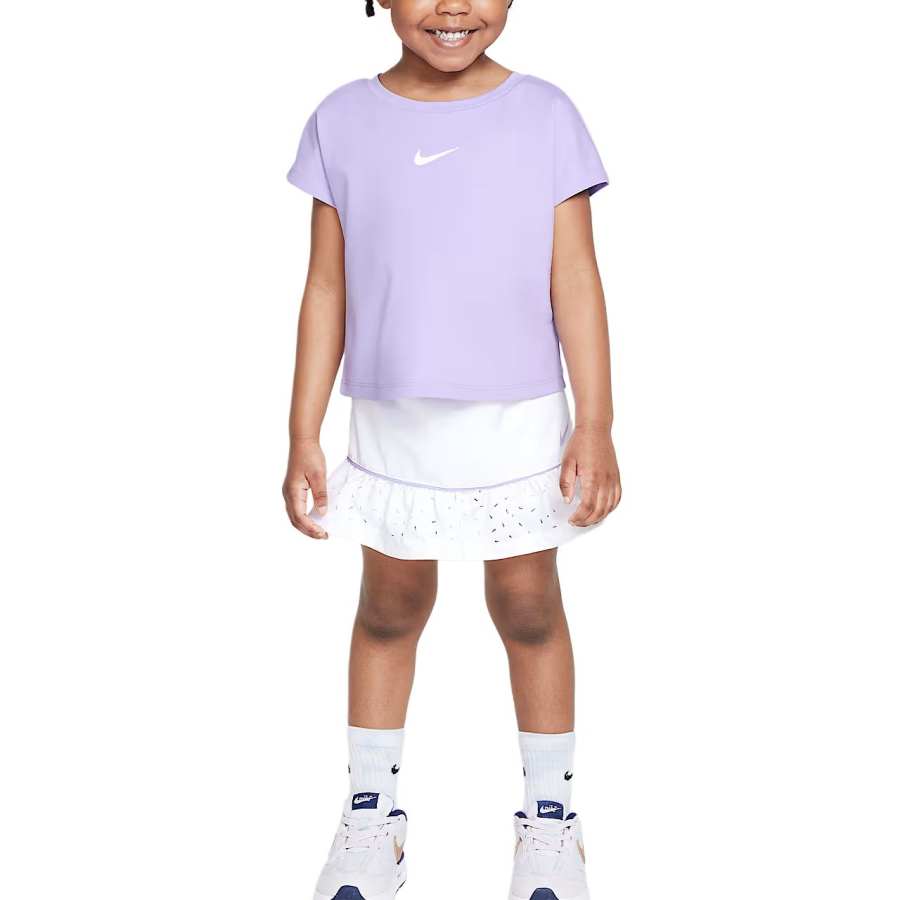Nike Infant And Toddler Nike Skirt Set SwooshDri Fit White