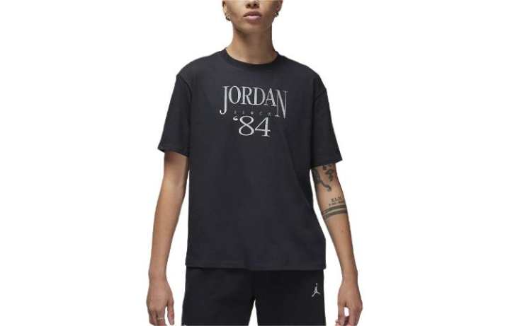 Jordan Jordan Drop Shoulder Sleeve T Shirt Women's Black