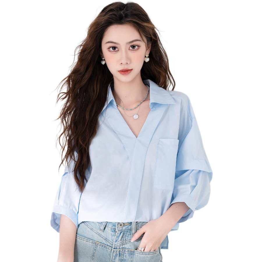 BALENO Shirt Fall Women's Light Blue