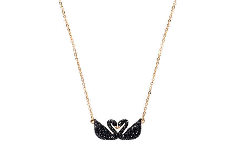 Swarovski Swan Necklaces Women's Black