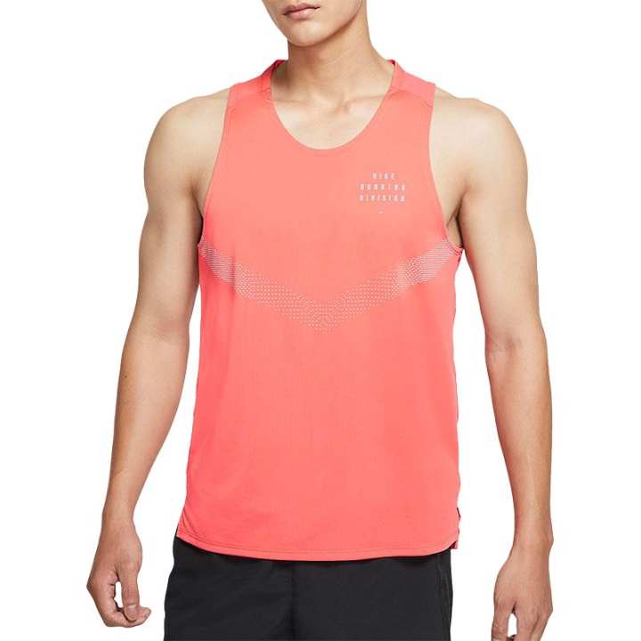 Nike Nike Dri Fit Rise 365 Tank Top Men's Orange Pink