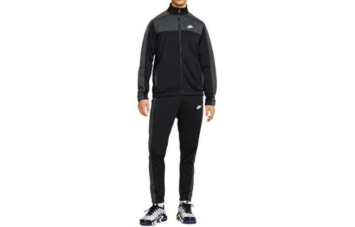 Nike Nike Fitness Sets Men's Black Stand Collar Moderate