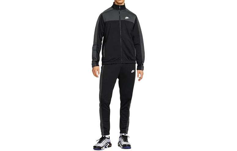 Nike Nike Fitness Sets Men's Black Stand Collar Moderate