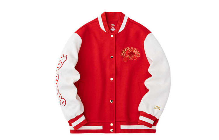 Anta Sports Life Collection Baseball Jacket Women's Rich Red