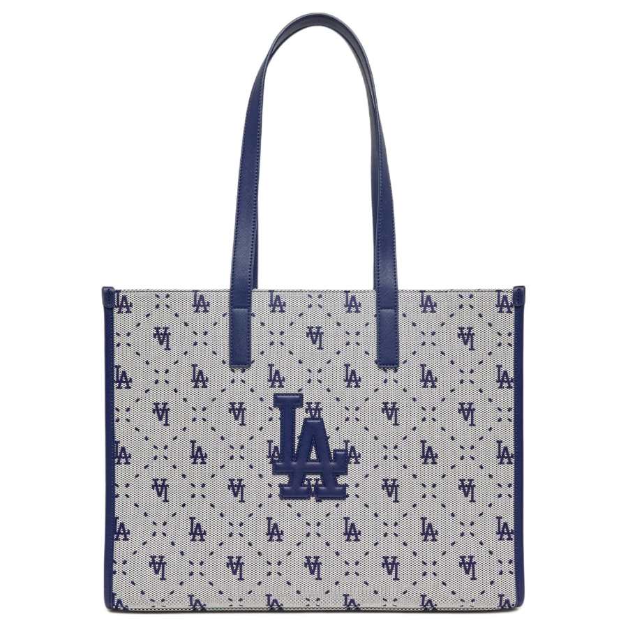 MLB Los Angeles Dodgers SS23 Polyester Tote Bag, Shopping Bag, Handbag, Shoulder Bag Large Women's Blue