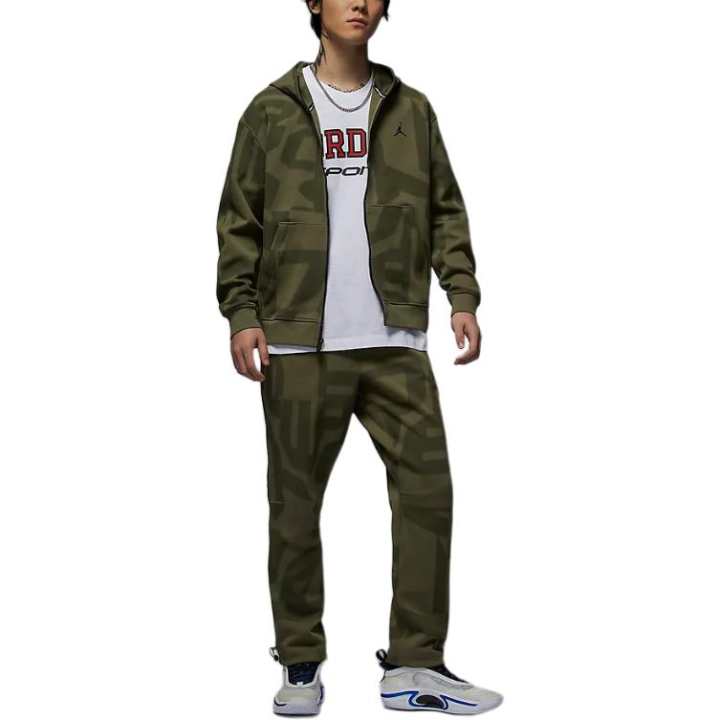 Jordan Jordan SportHOOP Knitted Sweatpants Men's Medium Olive Green