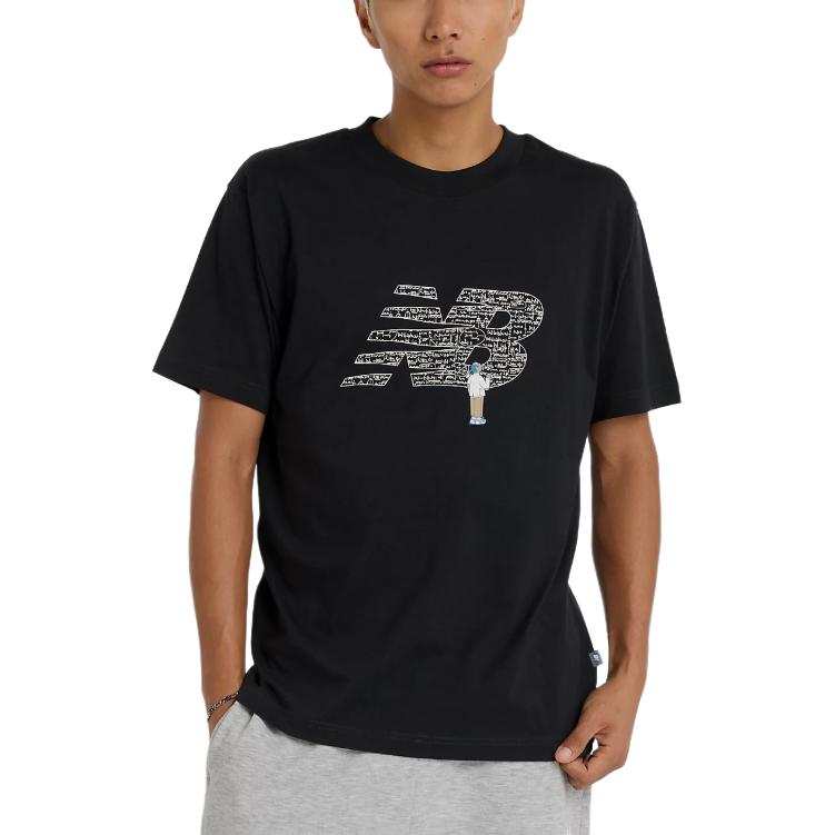 New Balance New Balance SS25 Chalk Board Logo T Shirt Men's Black