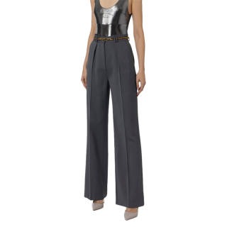 Elisabetta Franchi Pressed-crease Straight-leg Trousers