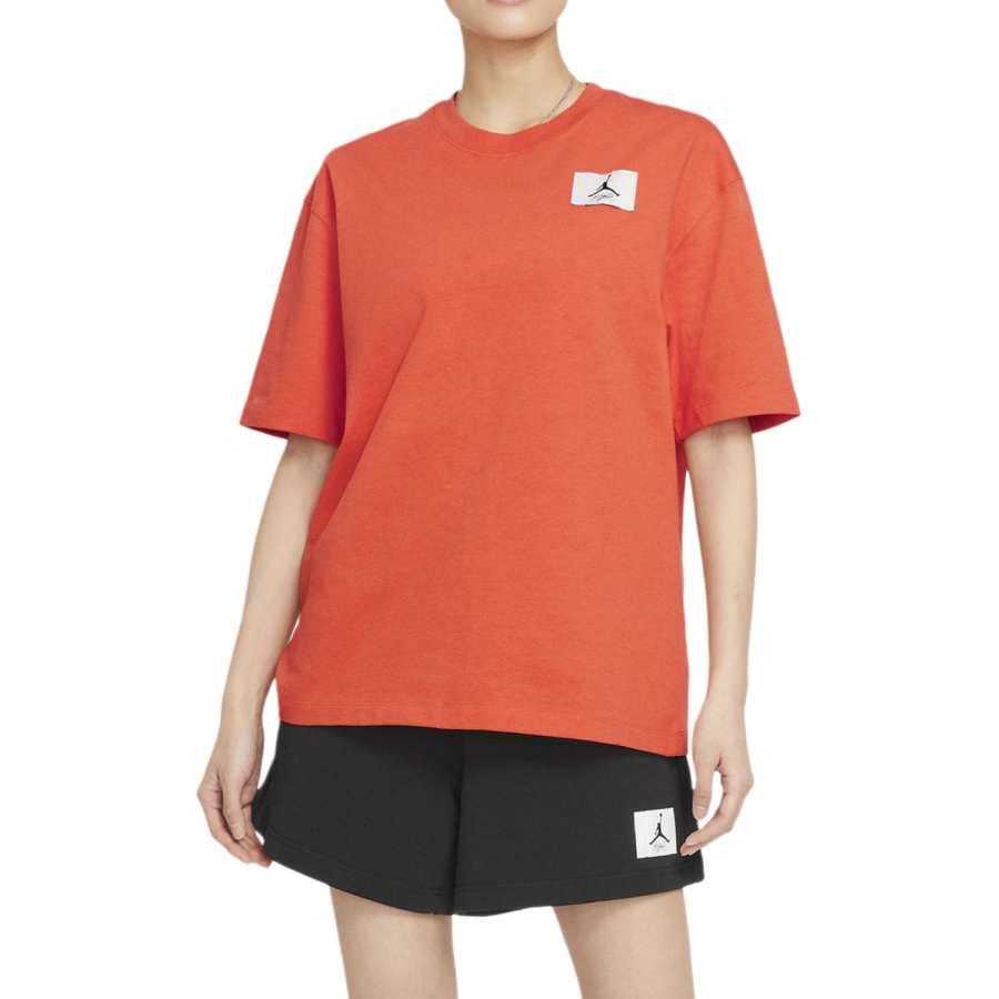 Jordan Jordan T Shirts Women's Orange Crew Neck Moderate