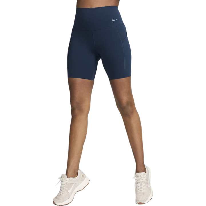 Nike Nike Universa Women's Medium Support High Waisted Sports Shorts Women's Marine Blue