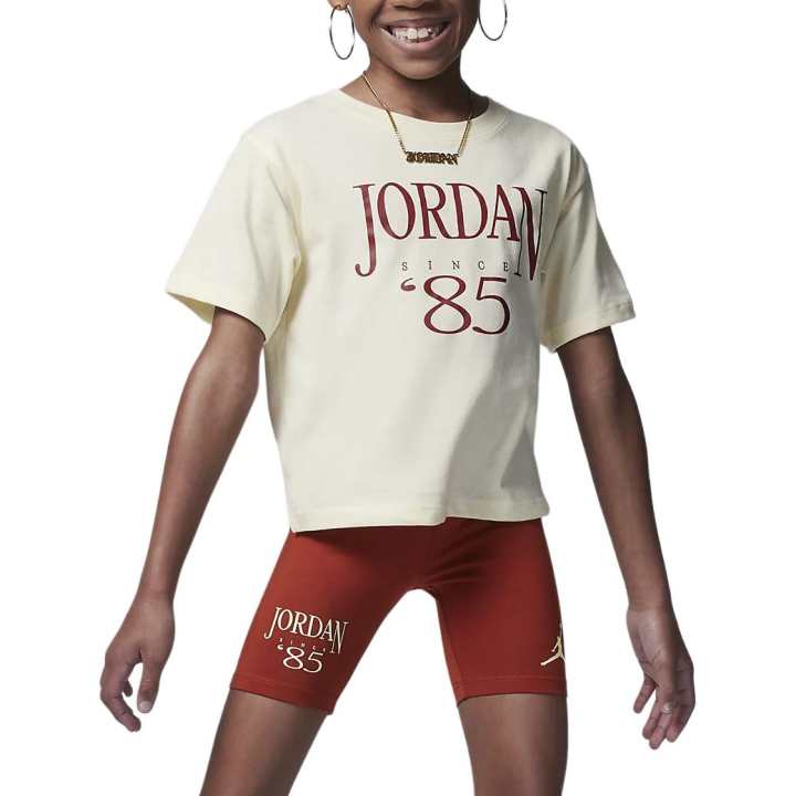 Jordan Jordan Casual Sportswear Sand Dune Red Children Aged 3 7 Years Old