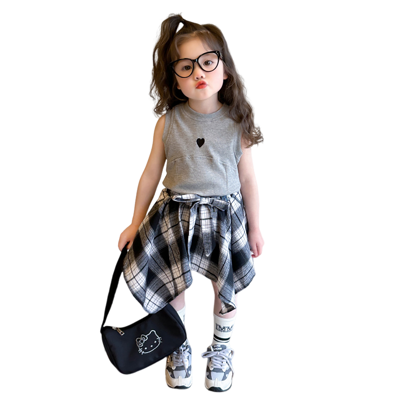 Lanza Children Aged 3 7 Years Old Lanza Skirt Set Gray