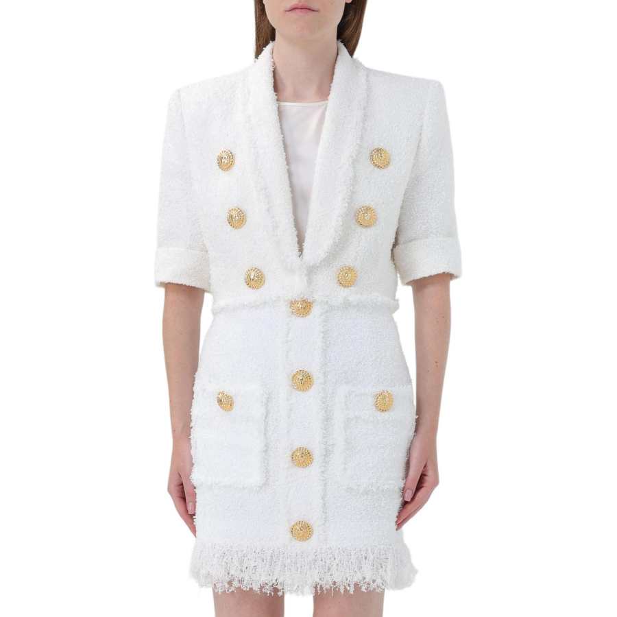 BALMAIN BALMAIN Tweed Cropped Jacket