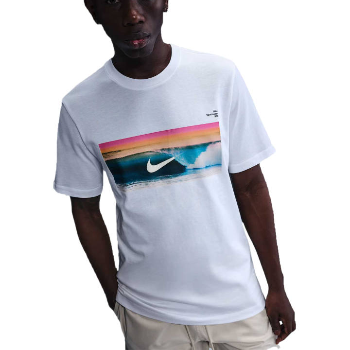 Nike Nike Sportswear T Shirts Unisex White Crew Neck Moderate Straight Fit